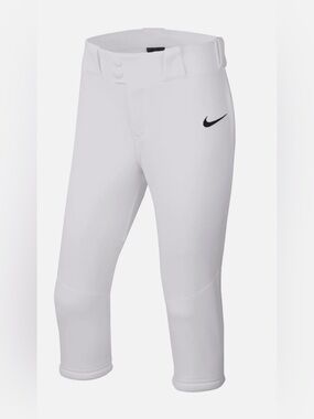 Nike Team Softball Pants Gray Stretch Sports Athletic Uniform Kids Small
